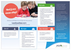 Word jij onze nieuwe collega?